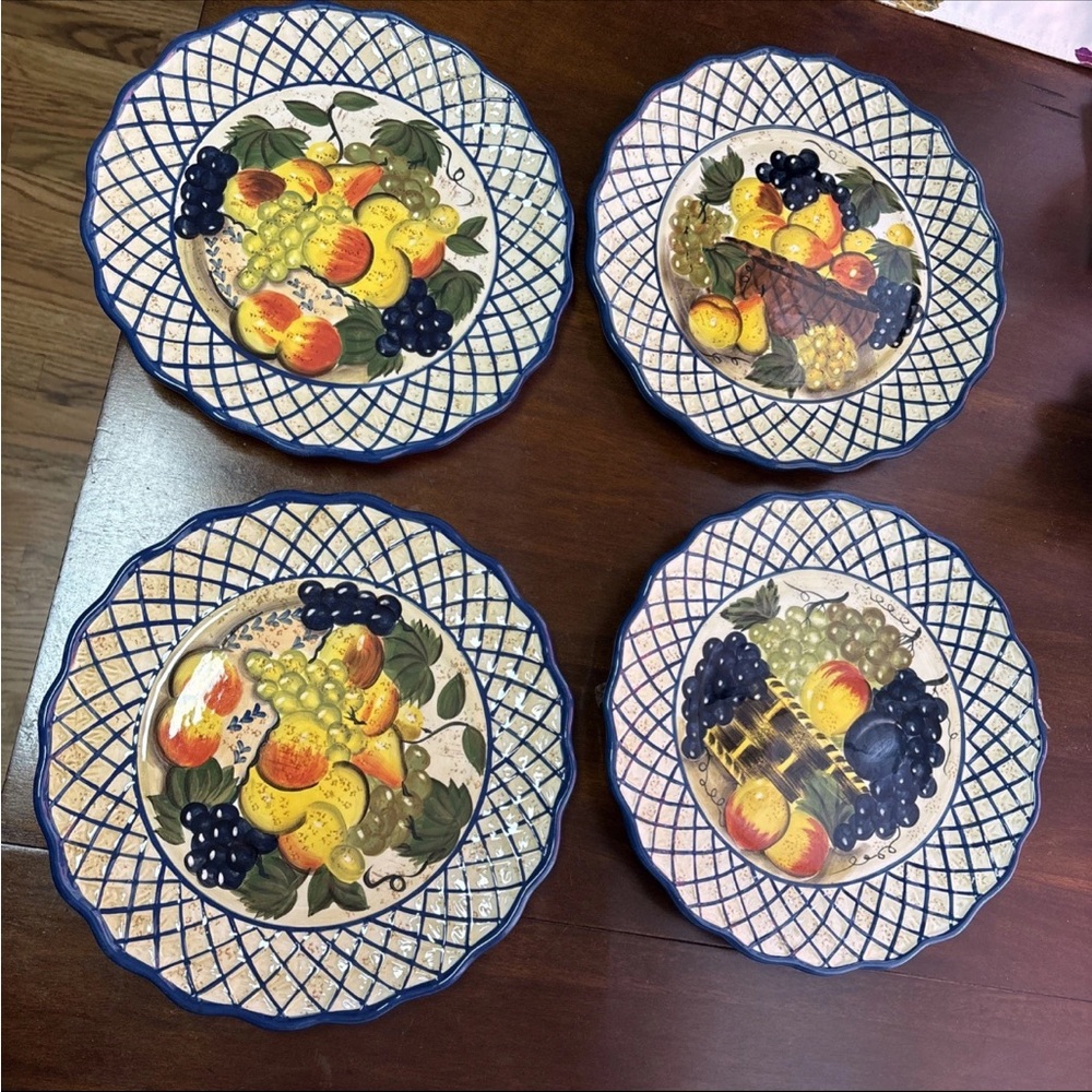 Certified International Raymond Waites Studio Still Life Dinner Plates